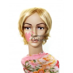 Peruca din fibra sintetica PB038 par scurt drept Blond Ash Mixt